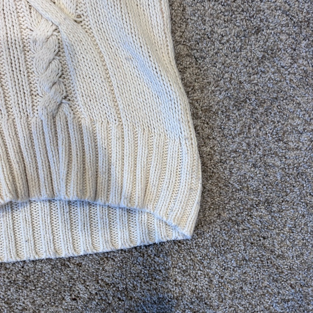 American Eagle Y2K Wool Blend Cable Knit Wide Cowl Neck Short Sleeve. Bella Swan - Picture 2 of 14